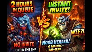 2 Hour DPS Queue&hellip; ZERO Gear Healer Run?! Hellfire Ramparts, TBC 2026