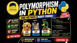 Polymorphism in Python Explained 🔥 | One Method, Many Forms!