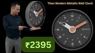 Titan Wall Clock| ₹2395 Titan Modern Metallo Wall Clock - 25 cm x 25cm model noW0088MA01 Wall Clock
