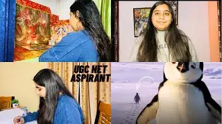 A Day In A Life of UGC NET Aspirant |Productive Day-Study, Household Task|Penguin All Over Internet 