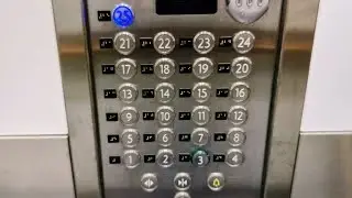 KONE MiniSpace high rise elevators @ Quality Hotel Friends, Solna, Stockholm, Swedne