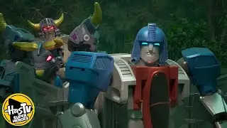 Optimus Prime VS Scorponok Boss Battle! | E09 | Transformers: CYBERWORLD 🟡 HasTV Superheroes