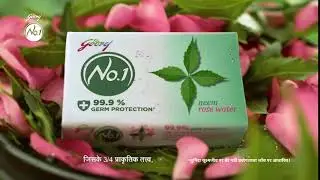 New Godrej No.1 Neem Rosewater Germ Protection Soap