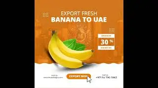 Banana Import in Dubai, UAE