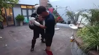 primer sparring de kick boxing