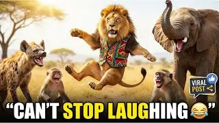 🤣 Smart Lion in Sunglasses ROASTS Jungle Animals | FUNNIEST Animal Vlog Ever! #USAEntertainment