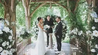 Dene Summerhouse Wedding Ceremony with upgraded full decorations set by Perfect Wedding NYC
