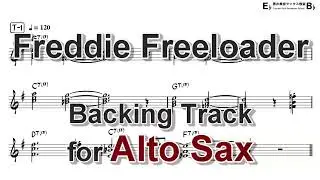 Freddie Freeloader - Backing Track with Sheet Music for Alto Sax
