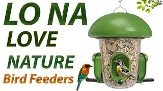 LONA Bird Feeders for Outdoors Hanging Weatherproof Dome | 3 Separate Compartments, 3 Feeding Ports