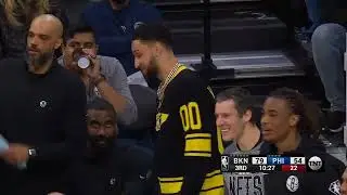 Durant Shocks Simmons with a NASTY Crossover on Tobias Harris - Mar 10, 2022