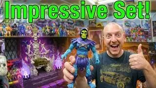 Impressive Set! Masters Of The Universe Masterverse New Eternia Skeletor With Havoc Throne Review!