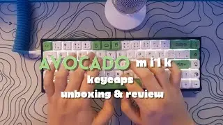 avocado milk xda keycaps unboxing & review