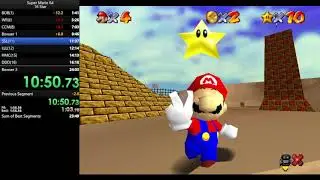 Super Mario 64 Speedrun || 16 Star || PB (22:07)