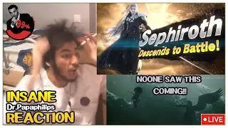 Sephiroth in SUPER SMASH BROS ULTIMATE CRAZY GREEK REACTION - The Game Awards 2020