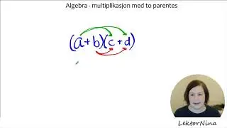 Algebra   Multiplikasjon med to parenteser