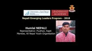 Humlal Nepali: Nepali Emerging Leaders Program 2018