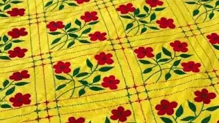 Hand embroidery traditional Nakshi kantha stitch ,ঐতিহ্যবাহী নকশীকাঁথার সেলাই করার সহজ পদ্ধতি শিখুন