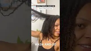 Miche Tropical Oasis Gel Type 4 Natural Hair Wash and Go #shorts #washandgo