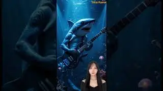 Shark playing guitar // #viral #shorts #reels #viralreels #trending #sharks