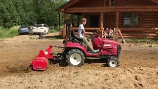 Работа культиваторной фрезы Del Morino Flash 125 R