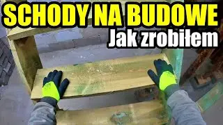 #25 Jak zrobić schody budowlane. Schody młynarskie. Tymczasowe schody na budowę