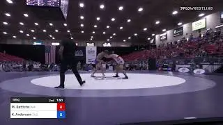 92 Kg Round Of 16 - Michael Battista, Cavalier Wrestling Club Vs Kash Anderson, Colorado Mesa Wres