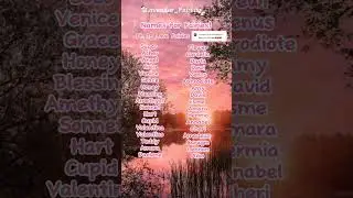 Fairy Names Pt.2 (#roadto1k #fairy #rp #fairytok #names #fairytube #bringbackfairytok )