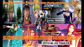 JUMPFORCE Giorno Giovannia launch trailer.& Street Fighter 5 Akira Kazama.cool reaction