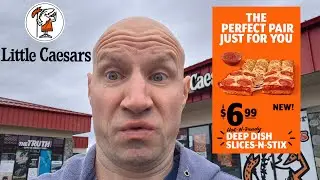 Новая глубокая пицца Slice-N-Stix от Little Caesars!