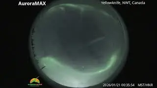 Arouras from January 20th/21st, camera located in poker Yellowknife NWT Canada 