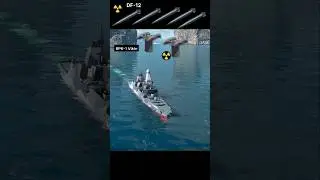 HMS PALADIN Damage With Nuclear☢️ DF-12 & RPK-1 Vikhr | Modern Warships #Shorts