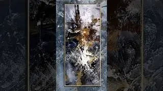 Mesmerizing Palette Knife Textured Abstract Art ✨ | #shorts #acrylicpainting