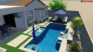 Dropping Backyard Design Concept by Jim Sherlock at Presidential Pools