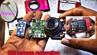 Samsung Digital Camer Restoration - Replacing Old Battery with 350mAh Li-Po | Full Repair & Test