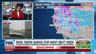 Winter weather makes untimely arrival as feet of snow slam the Sierras into next week
