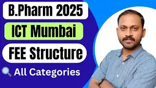 📚 ICT Mumbai Admission 2025 💰 ICT Mumbai Fee Structure 2025 | Category-Wise Details#cet #bams