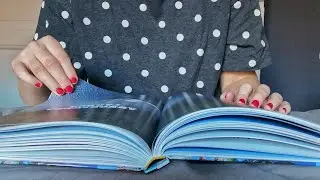 Asmr Glossy page turning with page squeezing