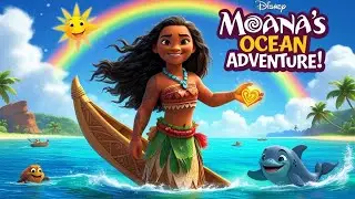 🌺 Moana&rsquo;s Magical Ocean Adventure! 🌊✨😱😱bedtime story for kids #kids