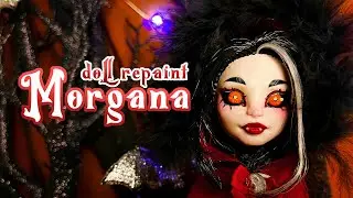 HALLOWEEN DOLL REPAINT - Morgana the Bat