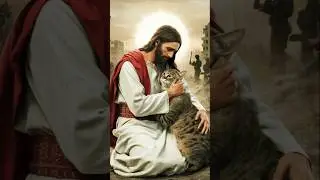 Jesus love animals#shorts#jesus#cat#jesuschrist