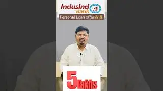 IndusInd Bank Personal Loan 💰💰#shortsvideo