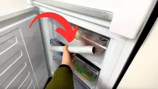 Put plastic wrap in the freezer. The reason will surprise you