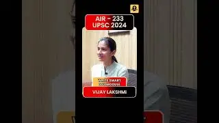 AIR 233 UPSC CSE 2024 | Write Smart and GS3 Feedback.