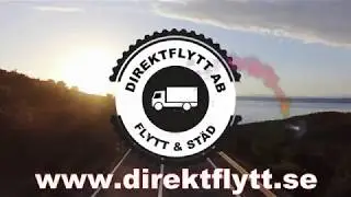Direktflytt AB -Videovinjett i 4K Ultra HD &ndash; intro/outro &ndash; Videologga - Videologotype