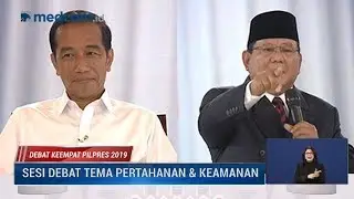 Debat Keempat Pilpres 2019 Part 3 - Jokowi Hormati TNI, Prabowo Marah