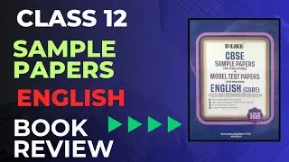 U-Like CBSE sample papers with solution model test papers for revision class 12 English book review