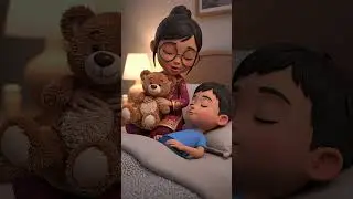 Imama & Hussain's Sweet Lullaby for Baby Bear 🧸💤 Goodnight #Shorts