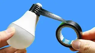 How to fix a damaged LED bulb Just put a wire and tape over the bulb and you will be amazed.