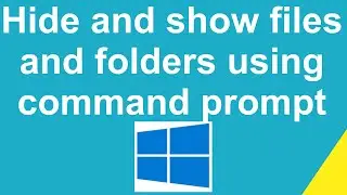 How to hide or unhide folders using cmd