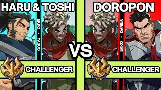 2XKO ▰ RANK 1 DUO HARU & TOSHI (Ekko-Yasuo) vs DOROPON (Ekko-Darius) ▰ 2XKO Pro Replays